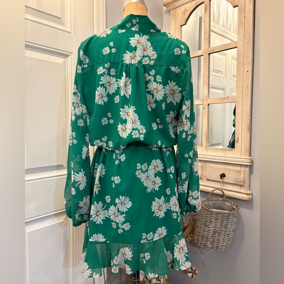 Alexia‎ Admor Green Floral Long Sleeve Dress - Picture 4 of 8